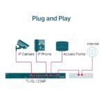 Switch TP-Link 24 porte 10/100 Mbps + 2 porte Gigabit PoE+ - Non gestibile - Modalità isolamento/priorità - Plug & Play - immagine 3