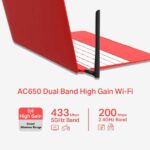 fino a 433Mbps 5GHz - USB 2.0 - Alto guadagno - Antenna 5dBi -