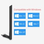 Mercusys MU6H Adattatore USB WiFi Dual Band AC650 - Fino a 200Mbps 2,4GHz, fino a 433Mbps 5GHz - USB 2.0 - Alto guadagno - Antenna 5dBi - - immagine 4