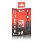 NGS Sin Raton USB 1000dpi - Cavo retrattile - 3 pulsanti - Utilizzo ambidestro - Colore nero - immagine 5