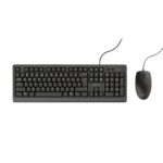 Trust TKM250 Pack USB Tastiera 104 tasti + Mouse 3 pulsanti - Tasti silenziosi - Resistente agli schizzi - Utilizzo ambidestro - Cavo da 1,80 m - Colore nero - immagine 4