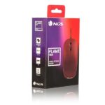 NGS Flame Mouse USB 1000 dpi - 3 pulsanti - Ambidestro - Colore rosso - immagine 4