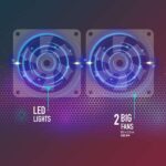 NGS Jetstand Base di raffreddamento per laptop fino a 15,6" - Illuminazione LED blu - 1x USB - 2 ventole silenziose - 2 livelli di altezza - immagine 4