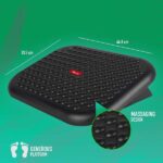 NGS Footnest Poggiapiedi ergonomico e regolabile in altezza - Inclinazione da 0º a 15º - Ampia superficie di appoggio - Antiscivolo - Colore nero - immagine 2