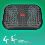 NGS Footnest Poggiapiedi ergonomico e regolabile in altezza - Inclinazione da 0º a 15º - Ampia superficie di appoggio - Antiscivolo - Colore nero - immagine 4