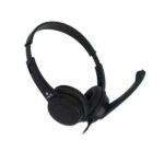 NGS Vox505 Cuffie USB con microfono - Microfono pieghevole - Cuscinetti imbottiti - Archetto regolabile - Controllo sul cavo - Cavo da 1,80 m - Colore nero - immagine 3