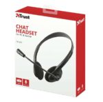 Trust Primo Chat Cuffie con microfono - Controllo del volume - Archetto regolabile - Jack da 3,5 mm - Colore nero - immagine 5