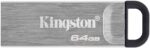 Kingston DataTraveler Kyson Memoria USB 64 GB - 3.2 Gen 1 - 200 MB/s in lettura - Design metallico - Colore argento (pendrive) - immagine 2