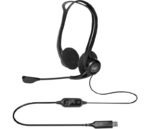 Logitech 960 Cuffie con microfono USB - Microfono pieghevole e flessibile - Comandi sul cavo - Cavo da 2,40 m - Colore nero - immagine 4