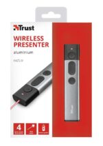 Trust Kazun Presentatore laser wireless - 4 pulsanti - Raggio d'azione 30 m - Laser rosso - Alluminio - immagine 5