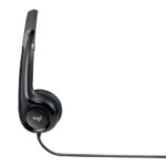 Logitech H390 Cuffie con microfono pieghevole USB - Archetto regolabile - Cuscinetti imbottiti - Comandi sul cavo - Cavo da 2,33 m - Colore nero - immagine 4