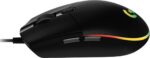 Logitech G203 Lightsync Mouse USB 8000 dpi - 5 pulsanti programmabili - Illuminazione RGB Lightsync - Uso per destrimani - Cavo da 2,10 m - Colore nero - immagine 4