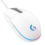 Logitech G203 Lightsync Mouse USB 8000 dpi - 5 pulsanti programmabili - Illuminazione RGB Lightsync - Per destrimani - Cavo da 2,10 m - Colore bianco - immagine 3