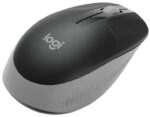 Logitech M190 Mouse wireless USB full size 1000 dpi - 3 pulsanti - Grande formato - Ambidestro - Colore nero/grigio chiaro - immagine 2