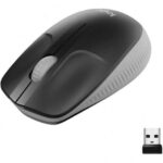 Logitech M190 Mouse wireless USB full size 1000 dpi - 3 pulsanti - Grande formato - Ambidestro - Colore nero/grigio chiaro - immagine 3