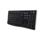Logitech K270 Tastiera wireless USB - Resistente agli schizzi - Tasti di accesso rapido - Colore nero - immagine 3