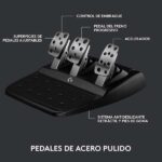 Logitech G923 Trueforce Set volante e pedali da corsa compatibile con PS4, PS5 e PC - LED indicatori RPM - Rotazione 900º - Effetto Force Feedback con Trueforce - Freno progressivo - Volante in alluminio, pelle e acciaio - Pedali regolabili - immagine 4
