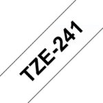 Brother TZe241 Nastro laminato originale per etichette - Testo nero su sfondo bianco - Larghezza 18 mm x 8 metri - immagine 3