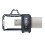 Sandisk Ultra Dual Drive m3.0 Memoria USB 3.0 e Micro USB 64 GB - Fino a 150 MB/s in lettura - Colore trasparente/nero (pendrive) - immagine 3
