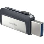 Sandisk Ultra Dual Memoria USB-C e USB-A 32 GB - Fino a 150 MB/s in lettura - Design metallico - Colore acciaio/nero (pendrive) - immagine 2