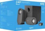Logitech Z407 Altoparlanti 2.1 Bluetooth - 80 W - Subwoofer 20 W - Micro USB, ingresso jack da 3,5 mm - Controllo wireless - Colore nero - immagine 4