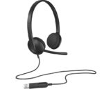 Logitech H340 Cuffie con microfono USB - Microfono pieghevole - Archetto regolabile - Cuscinetti imbottiti - Cavo da 1,80 m - Colore nero - immagine 4