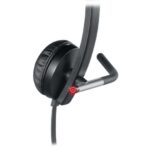 Logitech H650E Cuffie con microfono USB - Microfono pieghevole - Cuscinetti imbottiti - Comandi sul cavo - Colore nero - immagine 4