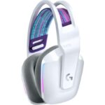 Logitech G733 Cuffie da gioco wireless DTS 7.1 con microfono - Tecnologia Lightspeed - Illuminazione RGB - Autonomia fino a 29 ore - Microfono rimovibile - Cuscinetti imbottiti - Controlli sulle cuffie - Colore bianco - immagine 3