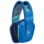 Logitech G733 Cuffie da gioco wireless DTS 7.1 con microfono - Tecnologia Lightspeed - Illuminazione RGB - Autonomia fino a 29 ore - Microfono rimovibile - Cuscinetti imbottiti - Controlli sulle cuffie - Colore blu - immagine 3