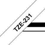 Brother TZe231 Nastro laminato originale per etichette - Testo nero su sfondo bianco - Larghezza 12 mm x 8 metri - immagine 3