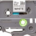 Brother TZeS231 Nastro laminato super adesivo originale per etichette - Testo nero su sfondo bianco - Larghezza 12 mm x 8 metri