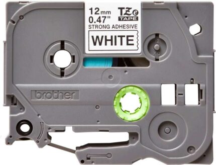 Brother TZeS231 Nastro laminato super adesivo originale per etichette - Testo nero su sfondo bianco - Larghezza 12 mm x 8 metri