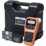 Brother PT-H110VP Etichettatrice elettronica portatile - Display LCD - 200 simboli - Velocità 20 mm/s - Colore nero/arancione - immagine 3