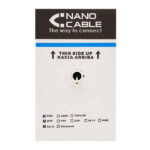 Nanocavo Cavo di rete RJ45 Cat.6 UTP rigido AWG24 - Lunghezza 305 m - Colore grigio - immagine 2