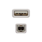 Nanocable Cavo per stampante USB-A 2.0 maschio a USB-B maschio 3 m - immagine 3
