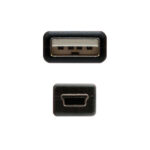 Nanocable Cavo USB-A 2.0 maschio a Mini-USB maschio 1 m - immagine 3