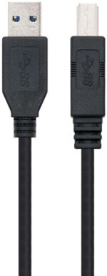 Nanocavo Cavo stampante USB-A 3.0 maschio a USB-B maschio 2 m - immagine 2