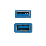 Nanocavo Cavo USB-A 3.0 maschio a USB-A femmina 1 m - Colore blu - immagine 3