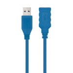 Nanocavo Cavo USB-A 3.0 maschio a USB-A femmina 2 m - Colore blu - immagine 2