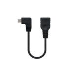 Nanocable Cavo Micro USB 2.0 OTG angolato maschio a USB-A femmina 15 cm - immagine 2