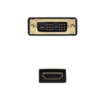Nanocavo Cavo DVI 18+5 maschio a HDMI maschio 3 m - Colore nero - immagine 3