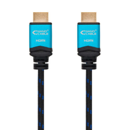 50 m - 4K@60Hz 18Gbps - Alta velocità - Rivestimento in nylon intrecciato - Colore nero/blu