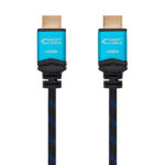 Nanocable Cavo HDMI v2.0 maschio a HDMI v2.0 maschio 3 m - 4K@60Hz 18Gbps - Alta velocità - Rivestimento in nylon intrecciato - Colore nero/blu - immagine 2