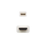 Nanocavo Cavo convertitore Mini DP maschio a HDMI v1.4 maschio 5 m - Colore bianco - immagine 3