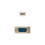 Nanocavo Cavo convertitore Mini DP maschio a VGA maschio 2 m - Colore bianco - immagine 3