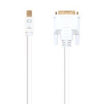 Nanocable Cavo convertitore Mini DP maschio a DVI maschio 5 m - Colore bianco - immagine 2