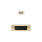 Nanocable Cavo convertitore Mini DP maschio a DVI maschio 5 m - Colore bianco - immagine 3