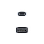 Nanocavo Cavo convertitore USB-C maschio a DisplayPort maschio 1,80 m - Colore nero/argento - immagine 3