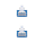 Nanocavo Cavo di rete Patch cord RJ45 Cat.6 UTP AWG24 0,50 m - Colore blu - immagine 3