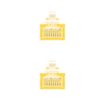 Nanocavo Cavo di rete Patch RJ45 Cat.6 UTP AWG24 1 m - Colore giallo - immagine 3